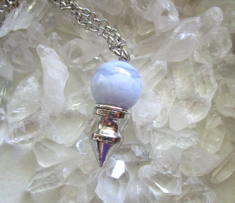 Blue Lace Agate Jewellery - Handmade with Genuine Gemstones - Luna Tide
